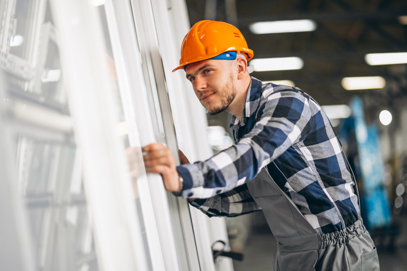 Male worker at a factory